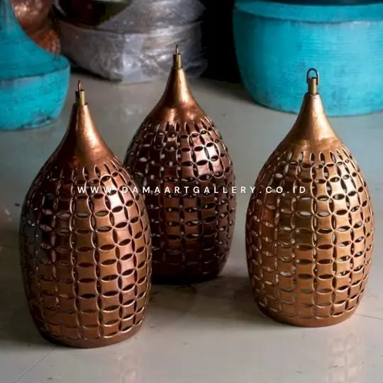 Lampu Gantung Tembaga Kuningan Asli